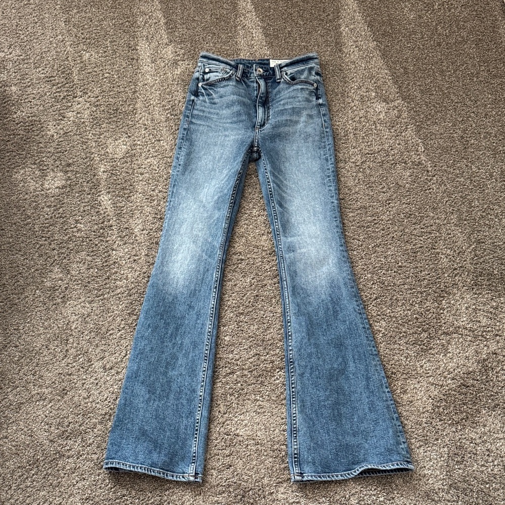 rag & bone Casey High Rise Flare Jeans - Picture 4 of 9